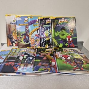Lot Of 10 Marvel Spidey and His Amazing Friends Kids Book Collection -